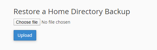 Restore home Directory