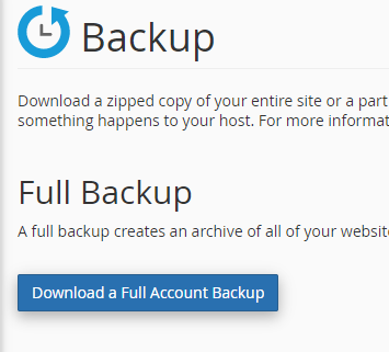 Download Full Backup