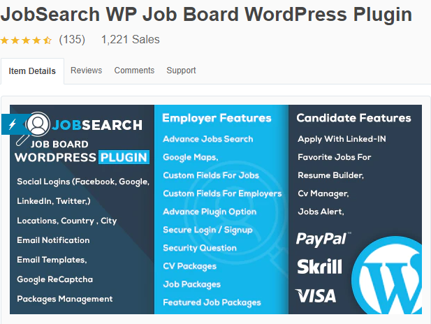 Jobsearch WP Job Board WordPress Plugin
