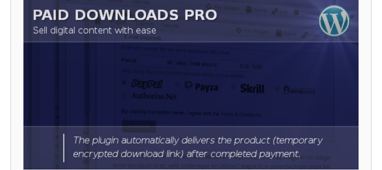 Paid downloads Pro