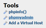Select PhpMyAdmin
