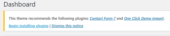 Begin installing Plugins