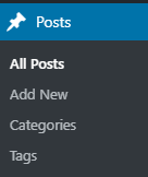 WordPress Posts Section