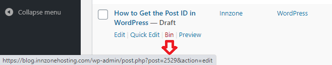 WordPress Post ID