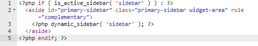 HTML Sidebar Code